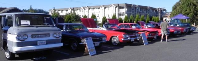 Discontinued Car Show 62 Corvairs of various Variety of