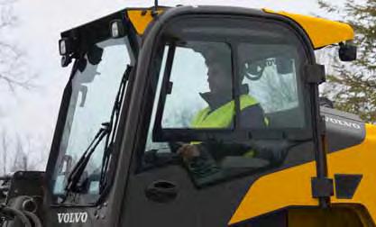 Comfort cab The new skid steer loader cab is spacious and safe.
