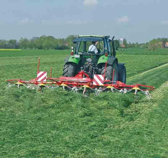 6-rotor tedder best quality forage, stem for stem The tedder range for farmers who place value on high performance, top-ofthe-range equipment and comfortable operation.