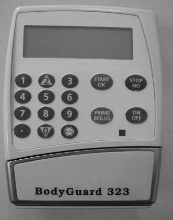 1-Introduction Front of BodyGuard Infusion ump 1 3 4 5 10 2 6 9 7 8 1. Display Screen Displays pump and infusion status Displays programming choices and instructions 2.