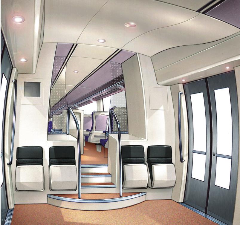 The AGC is designed to meet passengers current and future, but steadily increasing expectations of comfort and open space.