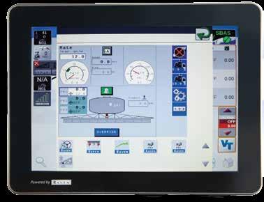 multiple sprayer functions, which are instantly displayed on the monitoring screen.