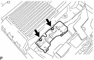 8. Remove the bolt and rear seat belt assembly inner NO. 1. 9. Remove the 2 bolts and battery carrier bracket.