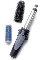 Curling iron (cordless) A curling iron with a flammable gas cartridge installed. Extra flammable gas cartridges.