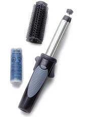 Not Curling iron (cordless) A curling iron with a flammable gas cartridge installed. Extra flammable gas cartridges.