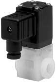Model 8208 2-Way Plastic Media Isolation Valve Excellent Resistance to Aggressive Media PVDF Body / PTFE Bellows Simple Compact Design Value Priced Technical Data Function: 2-Way Normally Closed