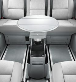 Interior. The high-quality interior equipment of the Multivan smoothly fades in with the impressive exterior. All upholstery covers are coordinated with the interior colour scheme.