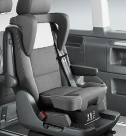 Child s seat systems can be firmly connected to the vehicle structure. The mounting points are situated on the rear bench and on the single seats in the passenger compartment. 3-seater bench seat.