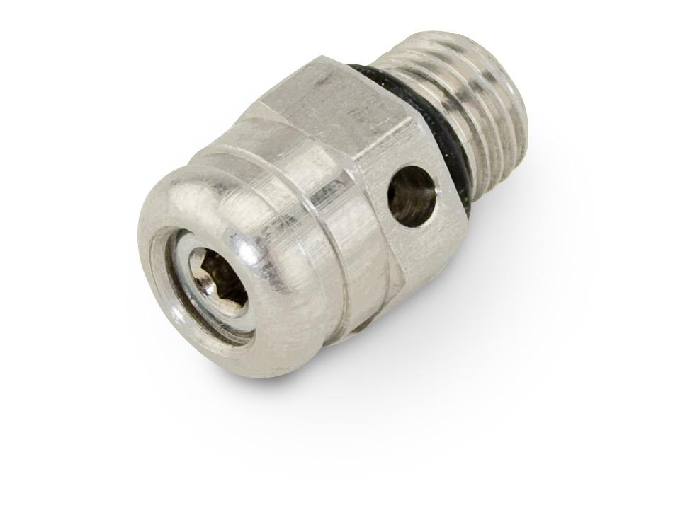 Use our overpressure relief valve, P/N 200-017, with this regulator. Overpressure Relief Valve P/N 200-017 1.