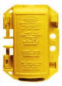 20, 30 and 60A metallic and non-metallic Pin and Sleeve, Hubbellock and 50A Twist-Lock plugs. HLD2 Yellow SWITCHOUT device. Toggle switch. HSLDPK2* HLDMP Yellow lockout kit.