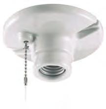 Lampholders Lampholders provide lighting in unfinished areas, such as attics and basements.