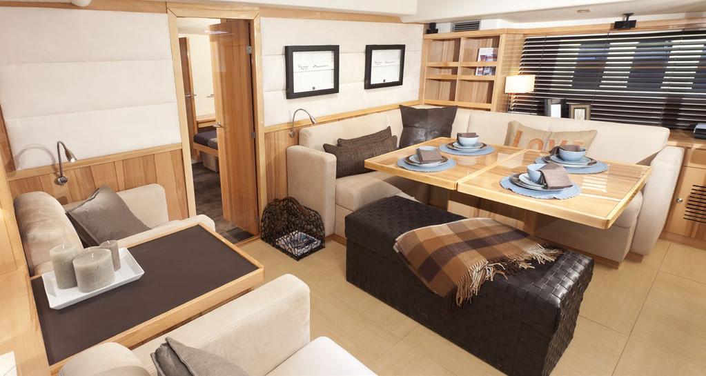 Hanse 630e Interior Luxurious ambience and