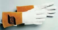 lined Select cowhide Rolled cuff P/N 747F40 (Large) Heliarc Welding Glove Top grain cowhide Gunn cut Leather cuff