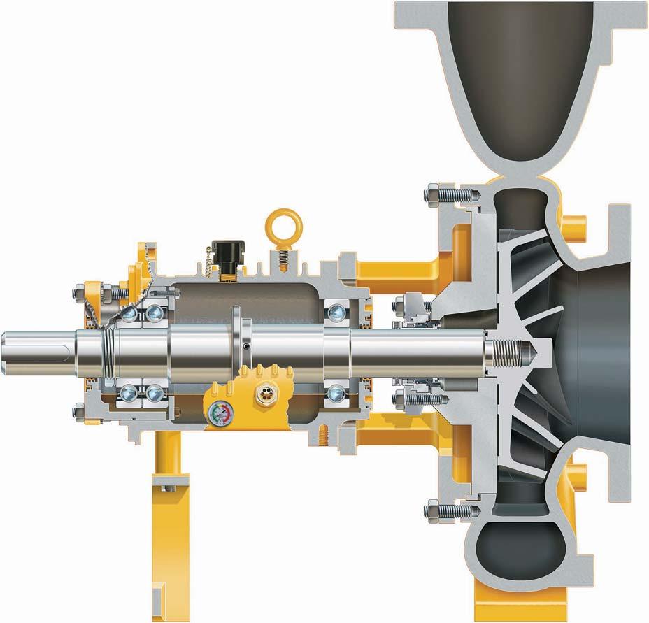 System One Frame M Pump (ASME/ANSI) Construction Construction Engineered Reliability: The System One Frame M incorporates proven design features that provide maximum reliability and longlife for the