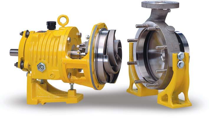 Right or left side discharge available Self-supporting power end A unique feature of System One Frame A/LD17 pumps which provides ease of