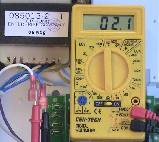 Check System Light On Chlorinator Off - Low Volts Step R Shut off power to the control box.