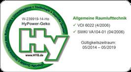 Not just hot air, only full power The new dimensions of innovative air handling HyPower-Geko means: High Power Hygienic Power Hydronic Power Certified according to VDI 6022 HyPower-Geko The