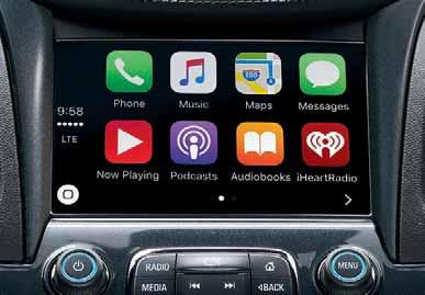 navigation system, view key vehicle diagnostic information, set parking reminders and more. 2. AVAILABLE Apple CarPlay COMPATIBILITY.