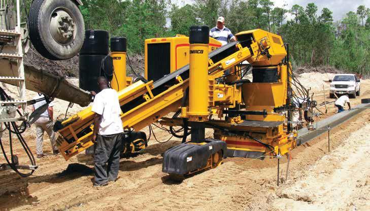 Everything You ve Asked for in a Curb and Gutter Machine! CG-040803-D-6 The GT-3600 uses the simultaneous trim/pour process for maximum concrete utilization.