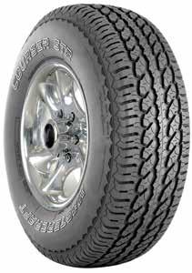 245/70R17 110S 265/70R17 115S 235/65R17 104S 245/65R17 107S See-through grooves help disperse water and slush from the tread to provide dependable all-season traction.