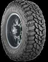 PREMIUM TRACTION STUDDABLE Large, beefy tread elements for off-road applications. All-weather tread compound performs in all seasons. Self-cleaning tread features holes for metal traction studs.