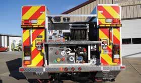 Rosenbauer s enhanced Ultra High Pressure System (UHPS) is partnered with a Waterous CP-D2. UHPS-V & UHPS are highly mobile firefighting systems.