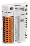 Additional I/O options Standard I/O can be extended by using analog and digital extension modules or pulse encoder interface modules which are mounted in the slots on the ASC800 control board.
