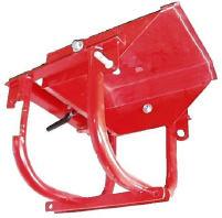 Heavily welded construction features reversible shovels and adjustable spacing from end to end.