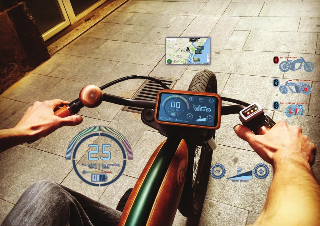 Smart Bike Feature With Eiva * Built-in GPS with