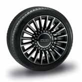 EQUIPMENT ALLOY WHEELS 73Z - 15-inch alloy wheels in Glossy Silver (Standard on Pop) 74B - 15-inch alloy wheels in Glossy Silver (Standard on Lounge) 5ZZ - 16-inch alloy wheels in Opaque Black
