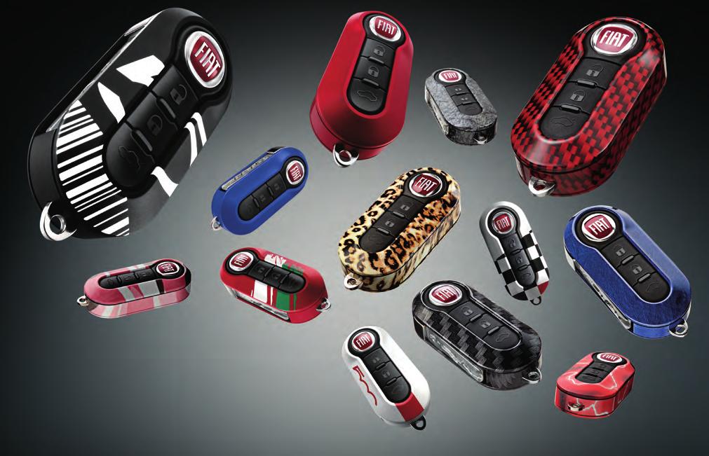 7 8 9 COVER STORY Thanks to easily changeable Key Covers, you can take a piece of FIAT 00 style with you wherever you go.