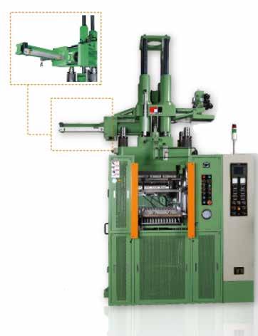 injection machines in our range, with a variety of stuffer volumes