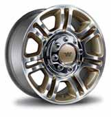 Bright-Machined Cast-Aluminum Wheels Included