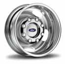 Forged Polished-Aluminum Wheels Standard on F-450 DRW 7-in.