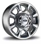 Forged Polished-Aluminum Wheels Standard on F-450 DRW/Optional on F-350 DRW 8-in.
