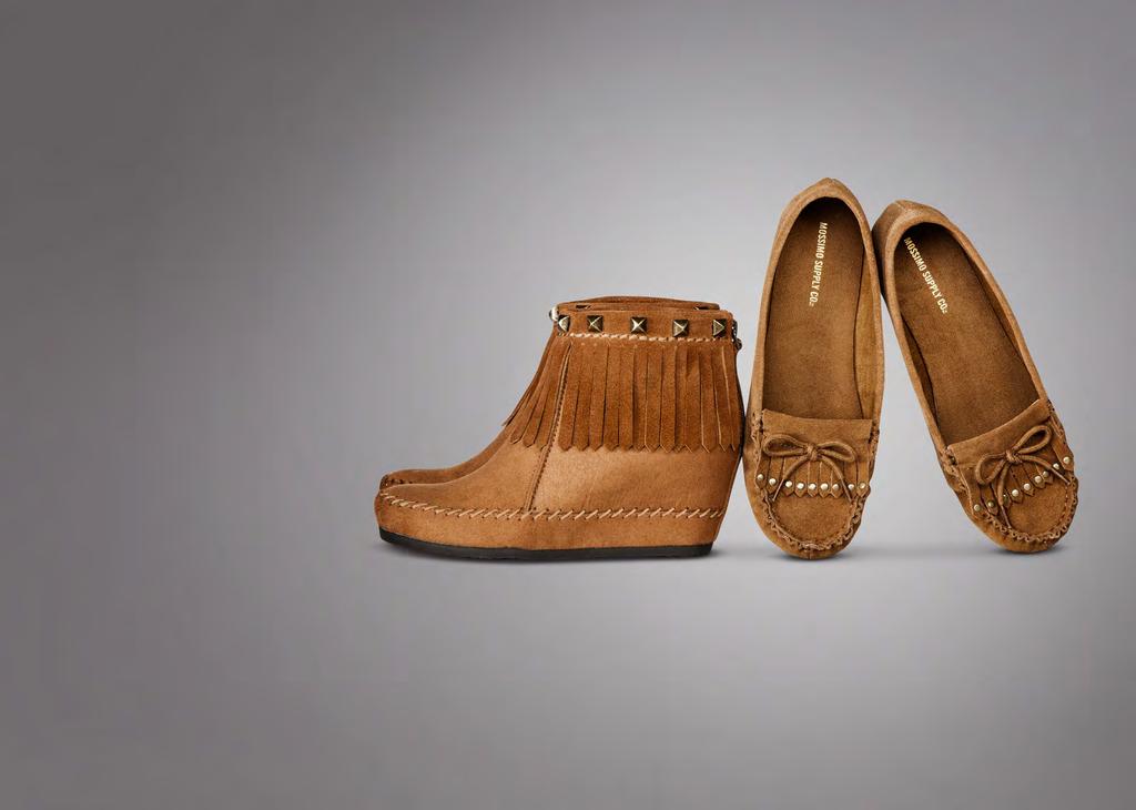 63 MOSSIMO SUPPLY CO. STUDDED WEDGE MOCCASIN IN CHESTNUT, $34.
