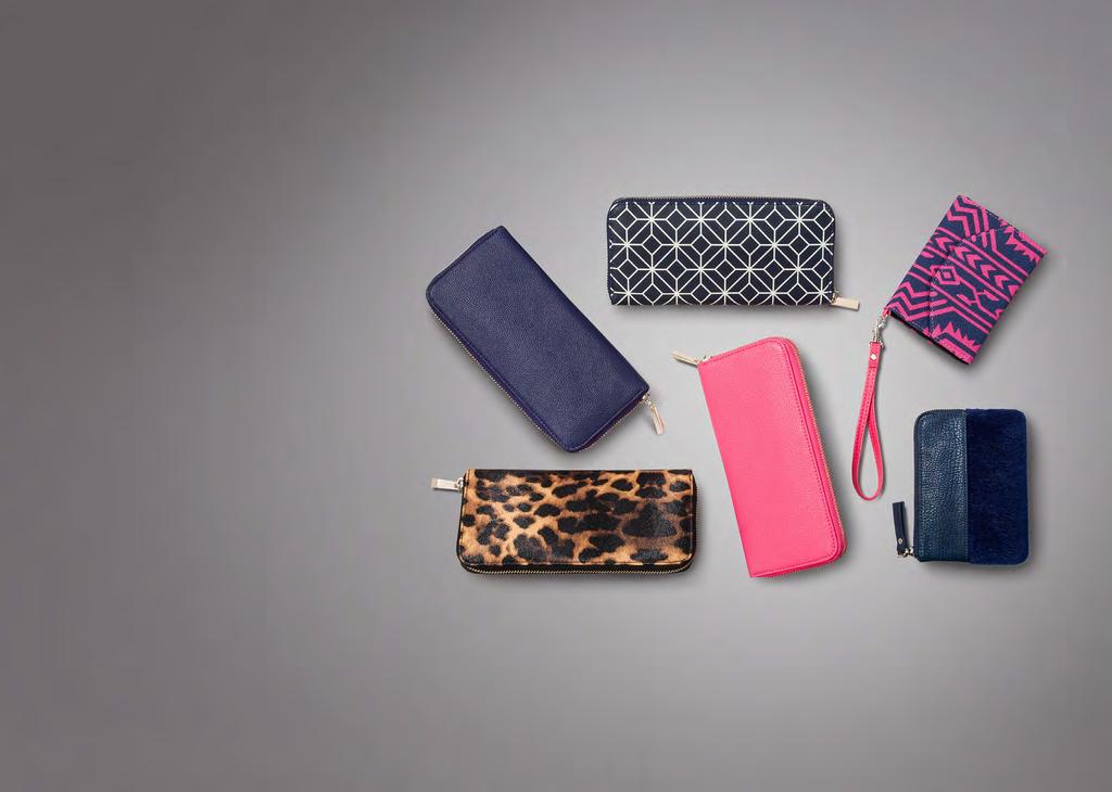 64 MERONA WALLETS IN NAVY/WHITE PRINT, PINK, LEOPARD PRINT AND NAVY, $14.99 EACH (AVAILABLE 09/08/2013 12/25/2013) MOSSIMO SUPPLY CO.