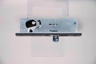 Bolt throw and special over center mechanism makes lock nearly impossible to force or pry.