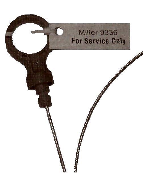 Checking Fluid Level Miller Tool 9336A Note: The dipstick has indicator marks every 10
