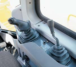 COMFORT New Integrated ROPS (ISO 3471) Cab A newly designed cab is integrated with ROPS (ISO 3471).
