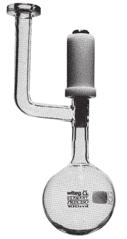 -components Sulfonation flasks, with 4 side necks, with 2 wall-parallel necks and 2 necks angled to the flasks bottom center. PERCISO.