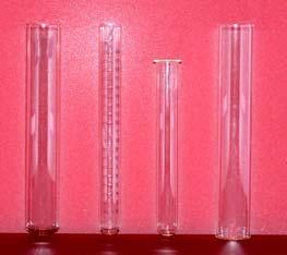 test tubes - glass Alternate names: Boiling tubes Simple experiments for qualitative chemical analyses.