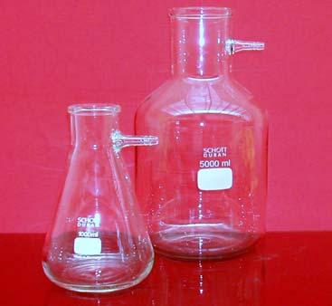 buchner flasks Alternate names: Filter flasks, suction flask, vacuum flask Vacuum filtration and drawing off liquids.