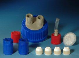 caps - screw-on Closing laboratory bottles and screw thread tubes Red - ETFE, others - polypropylene Silicone rubber seals THREAD GL14 GL18 GL25 GL32 GL45 COLOUR CATALOGUE # CATALOGUE # CATALOGUE #