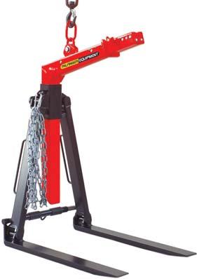 Pallet Forks Self Balancing and Tines with Continuous Spindle djustment The efficient pallet fork with spring loaded centre of gravity compensation can easily be adapted to different loads with
