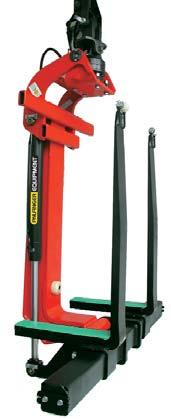 Universal Forks The universal fork for loader cranes handles wallboards and other lying delivered building materials up to a size of 1250 mm height and 460 mm depth.