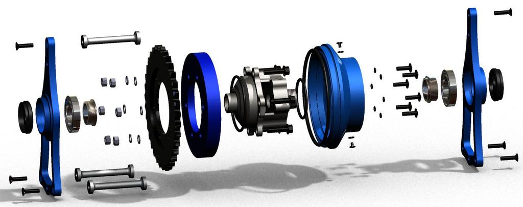 Differential: Exploded View 11 12 1. Honda TRX Limited Slip Differential 2. Differential Housing 3. Housing O-ring Seals 4. Drain Bolt and Seal 5.