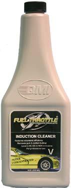 FULL THROTTLE INDUCTION CLEANER 2-stage cleaning with harmful solvents, eliminating concerns about technicians health and sensitive automotive components.