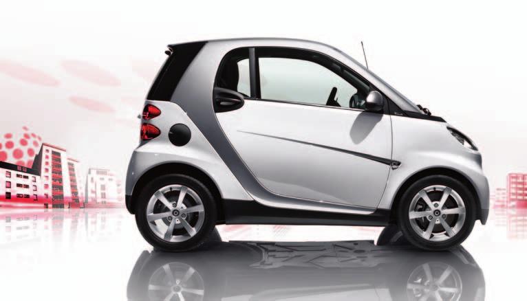 >> Even safer on the roads. The new smart fortwo need not fear comparison with larger cars after all, every smart fortwo complies with the strict safety standards of Mercedes-Benz.