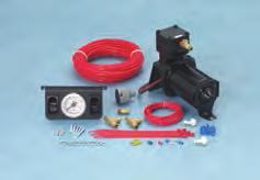 # Description 2097 - This kit features a single white-face gauge and heavy-duty compressor (9285). Ideal for frequent usage on towing applications.